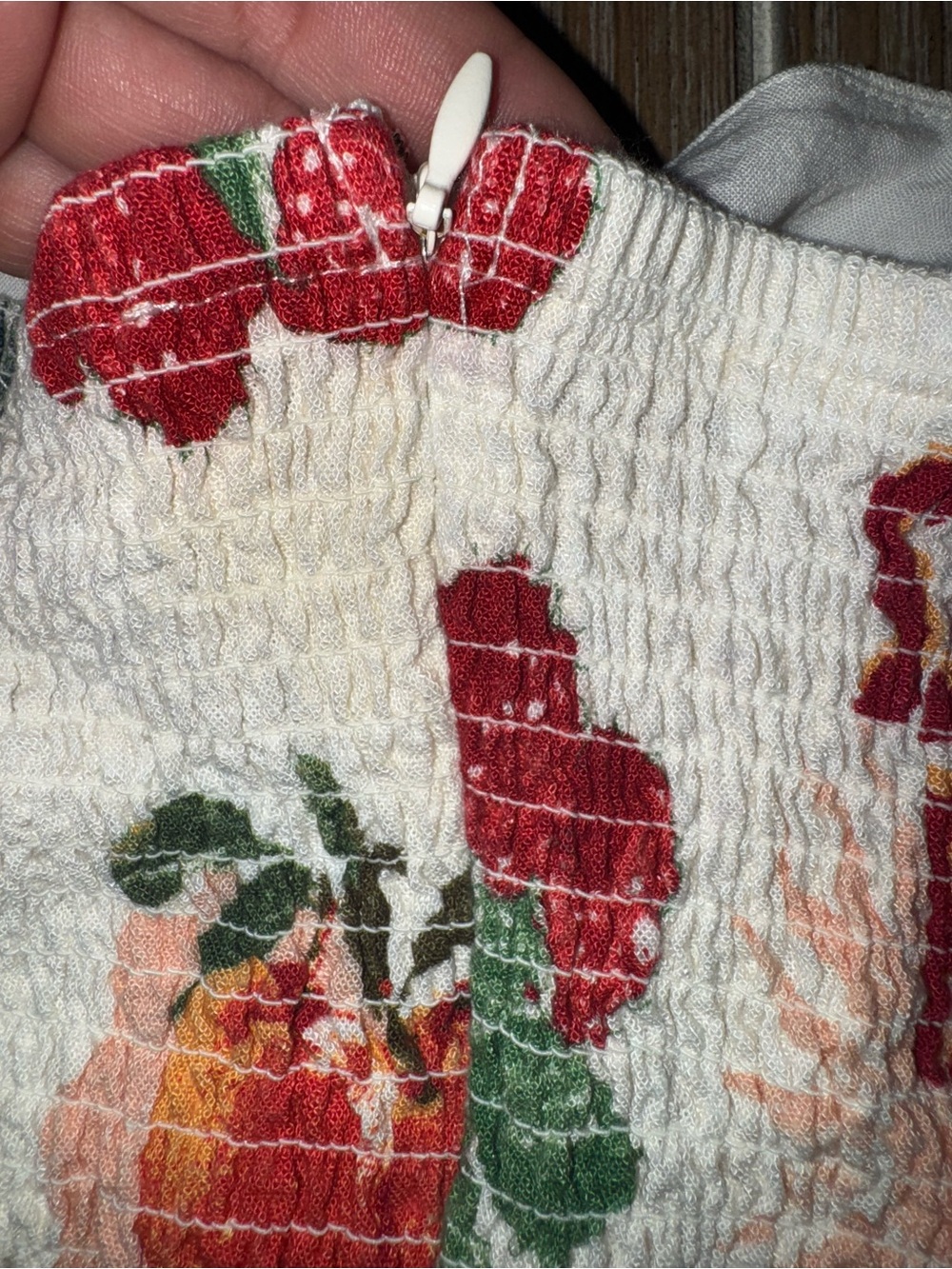 Anthropologie Paper Heart Strapless 'Fresh Fruits' Tropical Print Maxi Dress - Picture 8 of 9